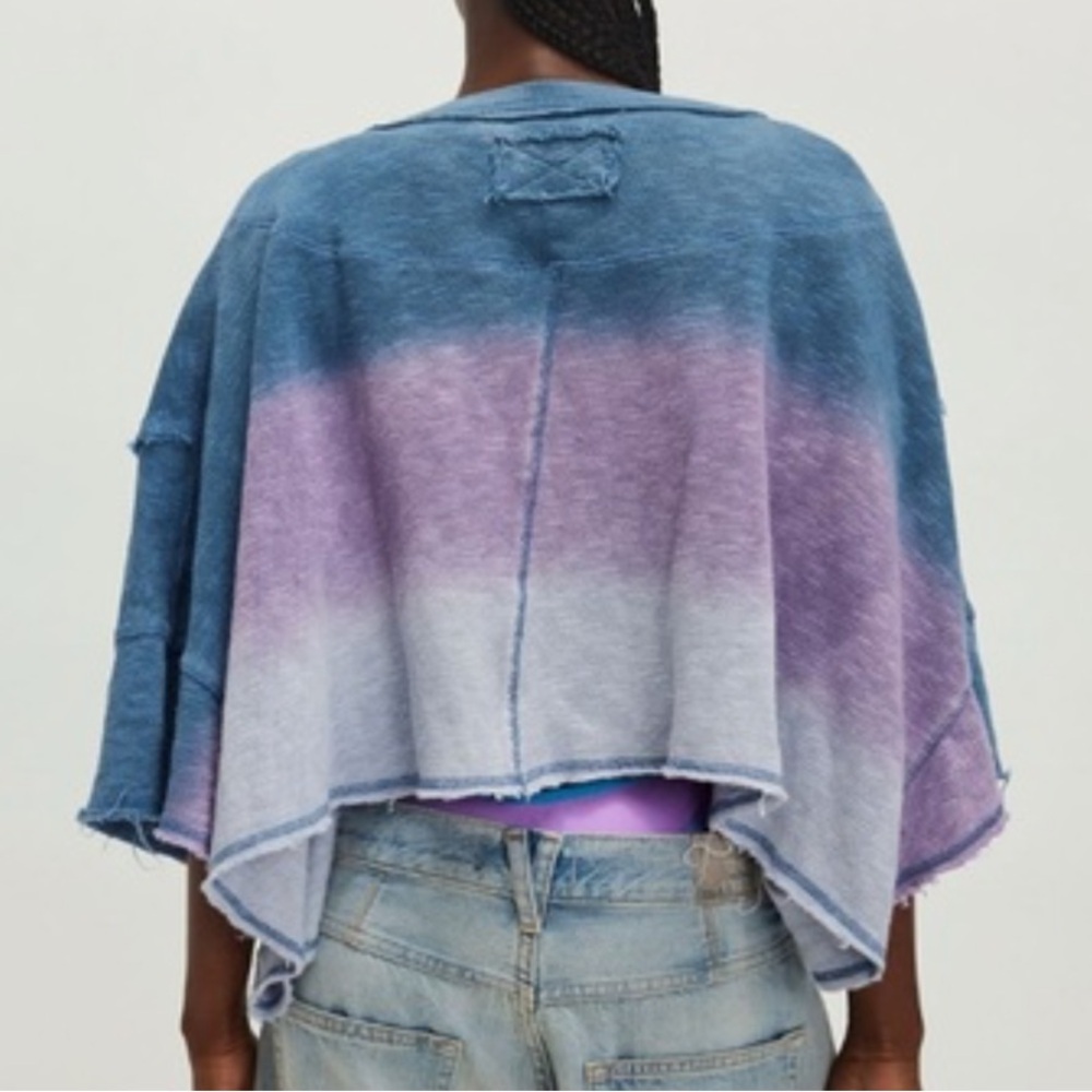 FREE PEOPLE WE THE FREE AFTER MIDNIGHT RAGGED TOP MEDIUM - Picture 3 of 7